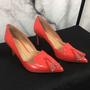 Banana Republic Leather Tassel Heels - Size 8